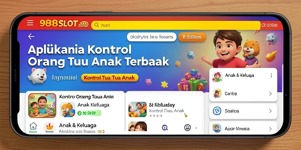 Screenshot antarmuka 988SLOT yang menunjukkan fitur kontrol orang tua yang mudah digunakan.