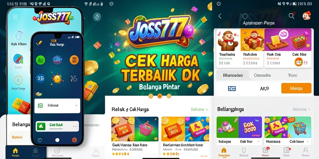 Antarmuka JOSS777 menampilkan fitur Cek Harga dengan jelas dan informatif.