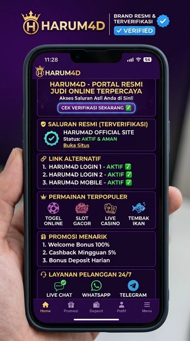 Tampilan kanal resmi harum4d